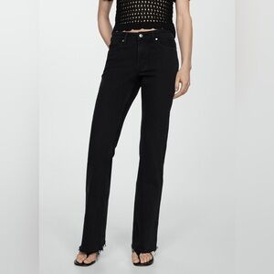 New Mango Women's Flare Jeans in Black